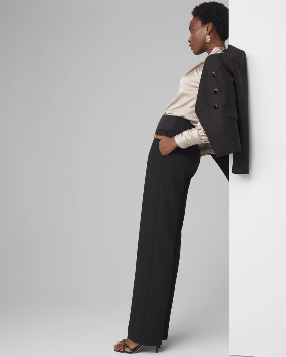 Extra High-Rise Tuxedo Luxe Stretch Trouser | White House
